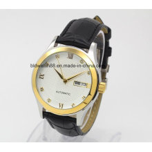 Custom Fashion Mens Ladies Diamond Watches with Gold Plated